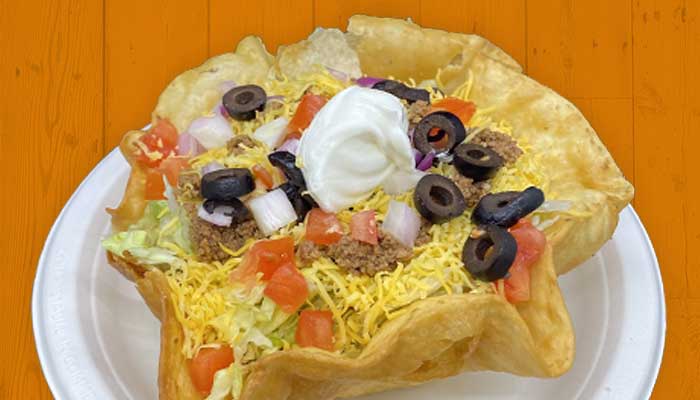 Taco Shop Fargo, ND Mexican restaurant lunch and dinner menu salad bowl