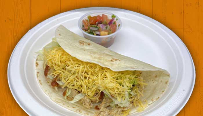 Three loaded Taco Shop lunches and dinners served at the best Fargo, ND Mexican restaurant