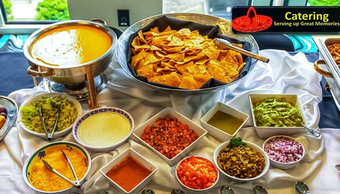 Nacho Bar catered by Taco Shop in Fargo, ND Mexican restaurant catering